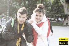 Флешмоб " Winter in Summer" в Баку  - в летнюю жару в зимней одежде (фотосессия)